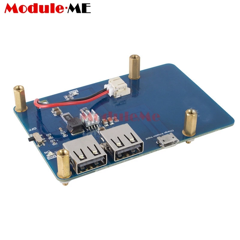 

Power Supply Module Board Dual USB LCD Screen Lithium Battery Expansion Module For Raspberry Pi 3