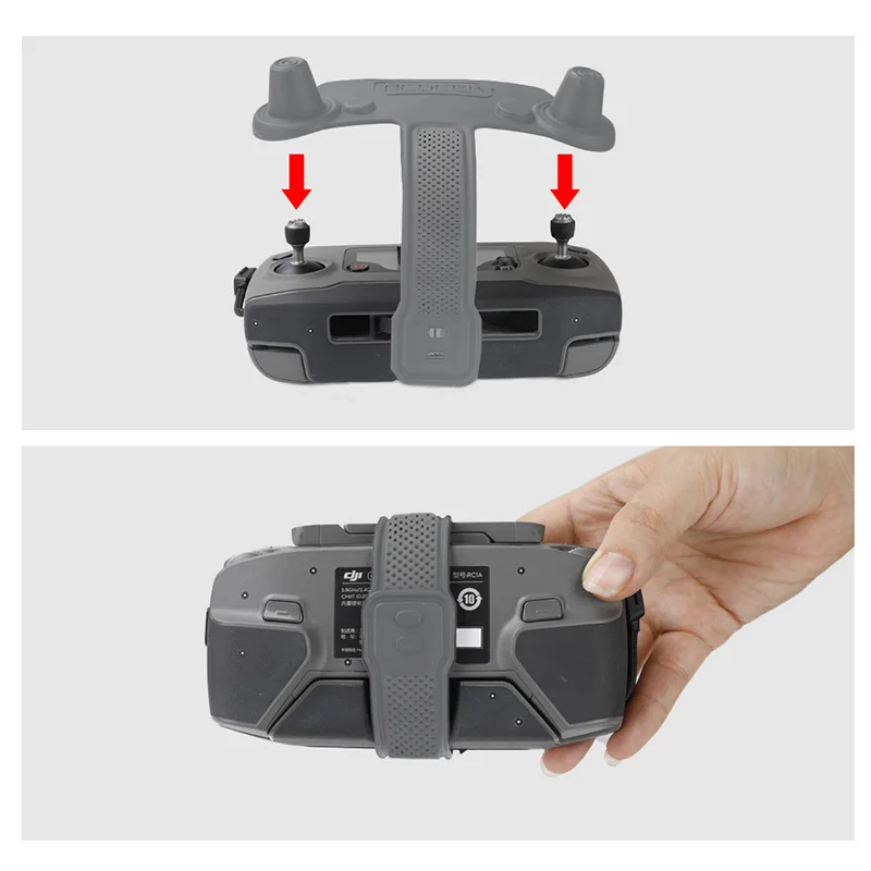 Drone remote control silicone protective Protective cover board Thumb stick fixed Tie Belt for DJI Mavic 2 zoom pro Spark  mavic pro air drone 1 (14)