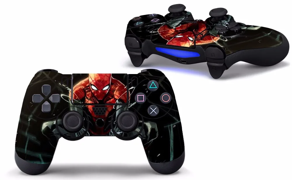 Человек паук дизайнерская наклейка для кожи PS4 на контроллер Playstation4|sticker design|stickers