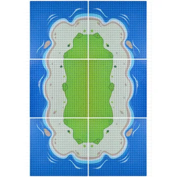 

Seabeach Baseplate 32x32 Small Dots Building Blocks Sets Base Plate Board Brinquedos Bricks Parts Educational Toys for Children