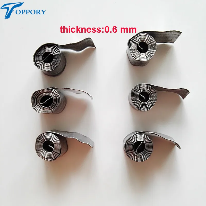 

Toppory 2PCS/Lot Coated Protection Lead Sheet Roll 0.6mm Lead Sheet Strip Sinker Clips Tin Roll Herabuna Fishing Accessories