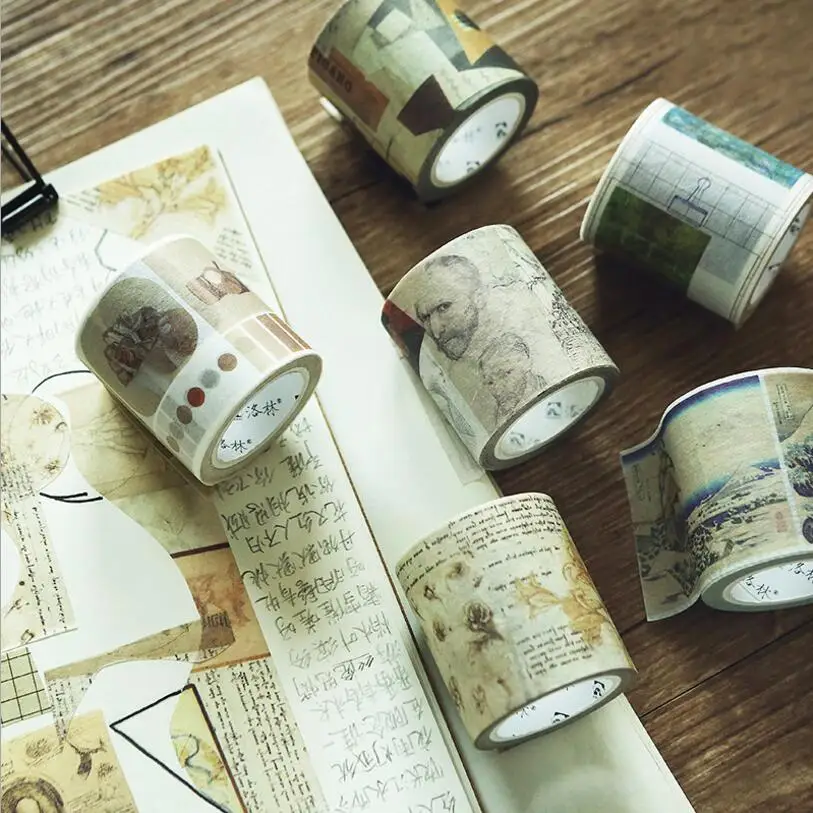 

1 pcs Washi Tapes DIY Van Gogh Monet Painting paper Masking tape Decorative Adhesive Tapes Scrapbooking Label Stickers 40mm*7m