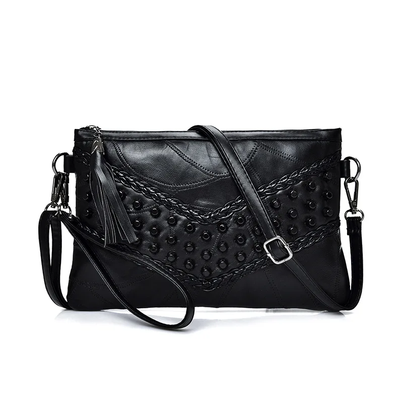 Aliwood النساء جلد طبيعي شرابة الكتف حقيبة ساعي الماس مخلب عالية الجودة السيدات Crossbody أكياس حقيبة يد Bolsas Aliwood النساء جلد طبيعي شرابة الكتف حقيبة ساعي الماس مخلب عالية الجودة السيدات Crossbody أكياس حقيبة يد Bolsas