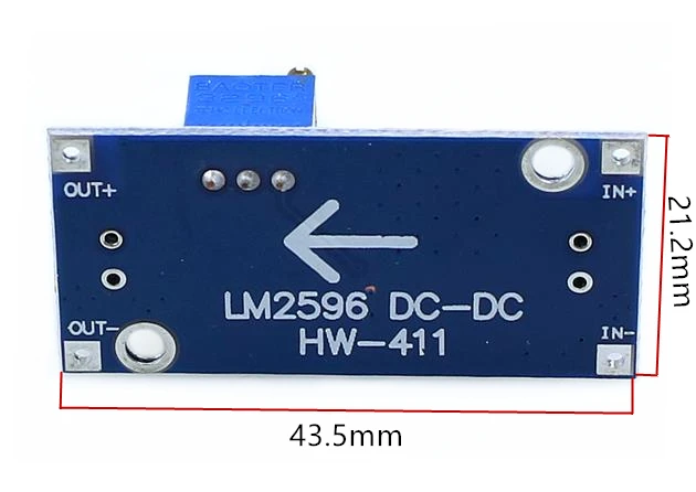 1 шт. LM2596S DC-DC Регулируемый понижающий модуль питания регулируемый регулятор напряжения 3а