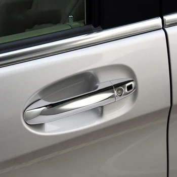 

For Mercedes Benz Vito 2017 V-Class 8PCS ABS Chrome Car Side Door Handle Bowl Protector Cover Trims Car Styling Accessories