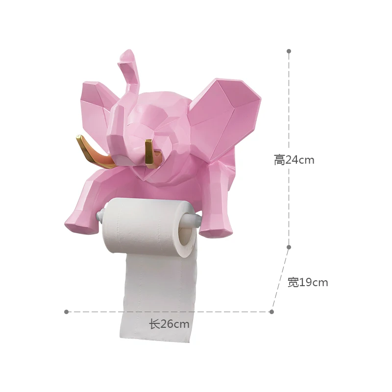 Мультяшные Животные Слон ванная комната туалет туалетная бумага коробка штамповка туалетная бумага лоток бумажное полотенце коробка рулон бумажная трубка стойка - Цвет: as the picture shows