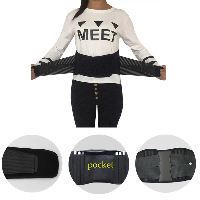 

Women Men's Elastic Corset Back Lumbar Brace Support Belt Waist Orthopedic Posture Corrector Low Back Belt Waist Support S-XXXL