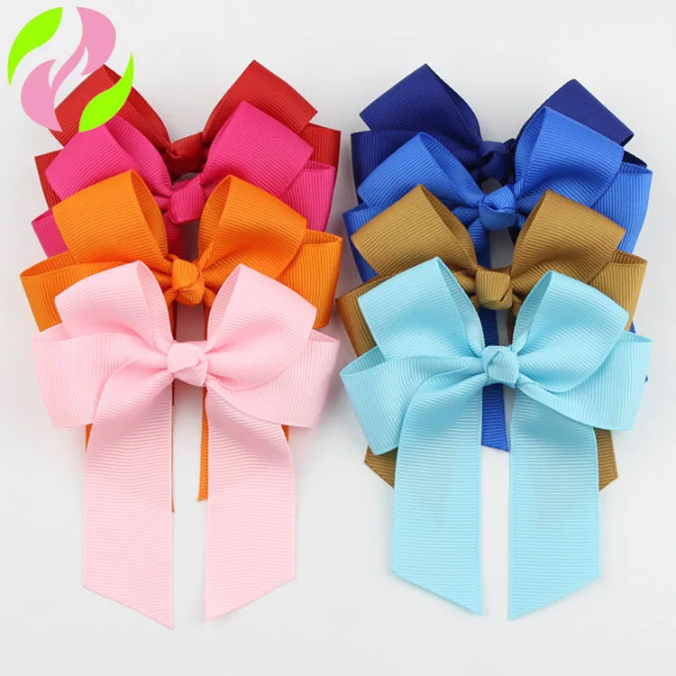

20 Color Cute Kids Baby Newborn Girls Bow Hair Clips Headwear Ribbon Clip Bowknot Hair Accessories Photography Props Pink