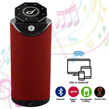 

Sunnylink 20W RMS Portable Smart WiFi Wireless speaker with Amazon Alexa Multi-room Streaming Play WiFi+BT+Aux Inputs