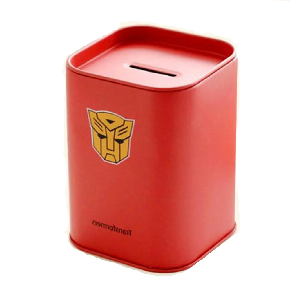

Fashion Korean Novelty Square Metal Tin Coin Bank Piggy Bank Money-Box Savings Box Savings pot Pen Holder Box