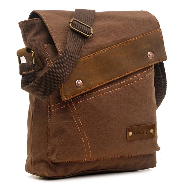 Ecocity New Fashion Designer Mens Canvas Messenger Bags Boys Bag Ecocity New Fashion Designer Mens Canvas Messenger Bags Boys Bag School Satchel Business Shoulder