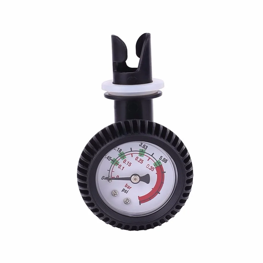 PVC ضغط مقياس ترمومتر الهواء ل قارب قابل للنفخ كاياك اختبار ضغط الهواء صمام موصل سوب مجداف وقوف مجلس تصفح