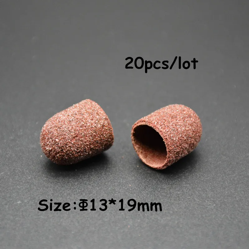

Nail Art Tools 13*19mm Sanding Block Sleeve Cap Without Grip Sanding Bands Manicure File Tools Nail Drill Polishing Accessories