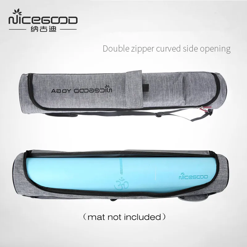 Tapete de Yoga Mochila de Fitness Tapete de Dança Yoga Saco Duplo Zíper Bolso Multifunções à Prova d’ Água Caso Saco Pacote Mochila Esportes Tapete