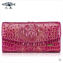yuanyu New lady real crocodile women clutches real leather bag long crocodile leather hand bag lady clutches