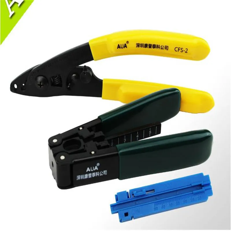

FTTH Splice fiber optic tool kits Covered wire Fibre stripping + Fiber Optic Stripping Tool +Fixed Length track 3 in 1