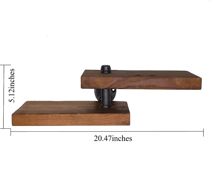 الإبداعية لوفت الأمريكية البلد نمط الحديد المطاوع رف جدار خزانة الجرف الفن معرض الجرف المياه SEPARATOR-Z30