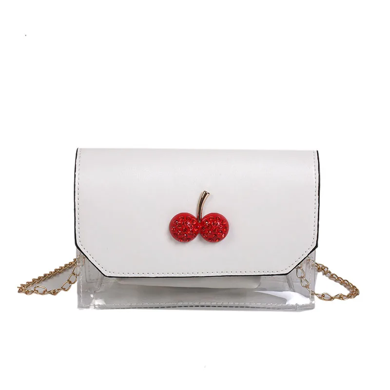 

Transparent Messenger Bag Women's PVC Chain Bag Brand New Designer Crossbody Bag Ladies Zipper Pocket Satchels