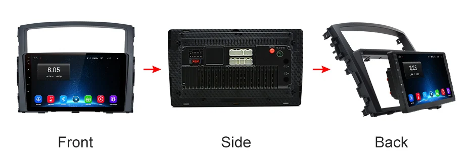 Sale AWESAFE 2 din Android Car DVD Player GPS for Mitsubishi Pajero 2004 2005 2006 2007 2008 2009 2010 2011 2012 2013 2014 Radio 18