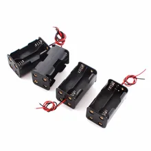 ##Special Price 50pcs/lot MasterFire 18650 Battery Holder 6V for 4 x AA Batteries Black Plastic Storage Box Case Dual Layers With Wire Lead ##Special Price 50pcs/lot MasterFire 18650 Battery Holder 6V for 4 x AA Batteries Black Plastic Storage Box Case Dual Layers With Wire Lead