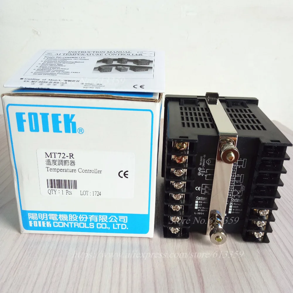 1PC MT72-R 릴레이 출력 FOTEK PID + 퍼지 온도 컨트롤러 새로운 오리지널  72*72*80