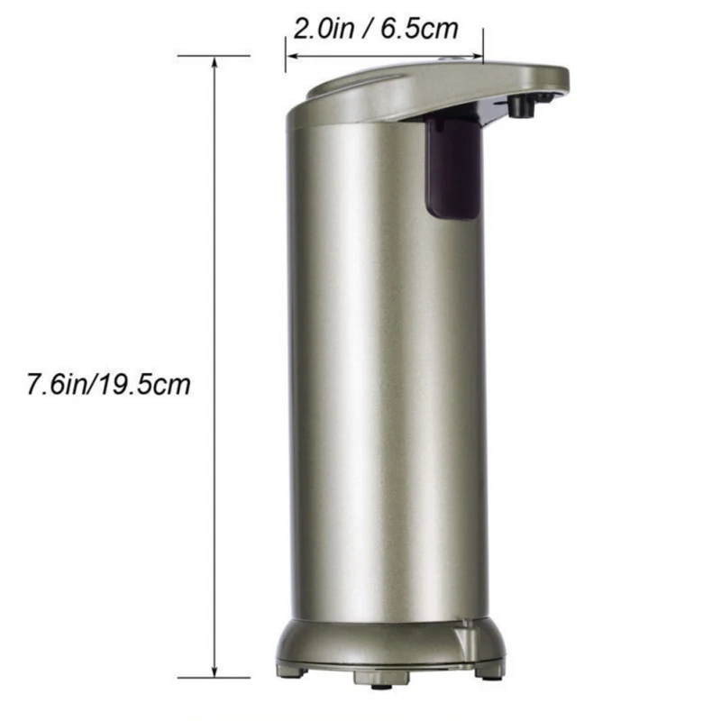 Dispensador de Sabão do Sensor Dispensador de Sabão Líquido de Aço Suprimentos de Limpeza do Carro Automático Inoxidável 2020 280 ml 8 Lavadora automotiva