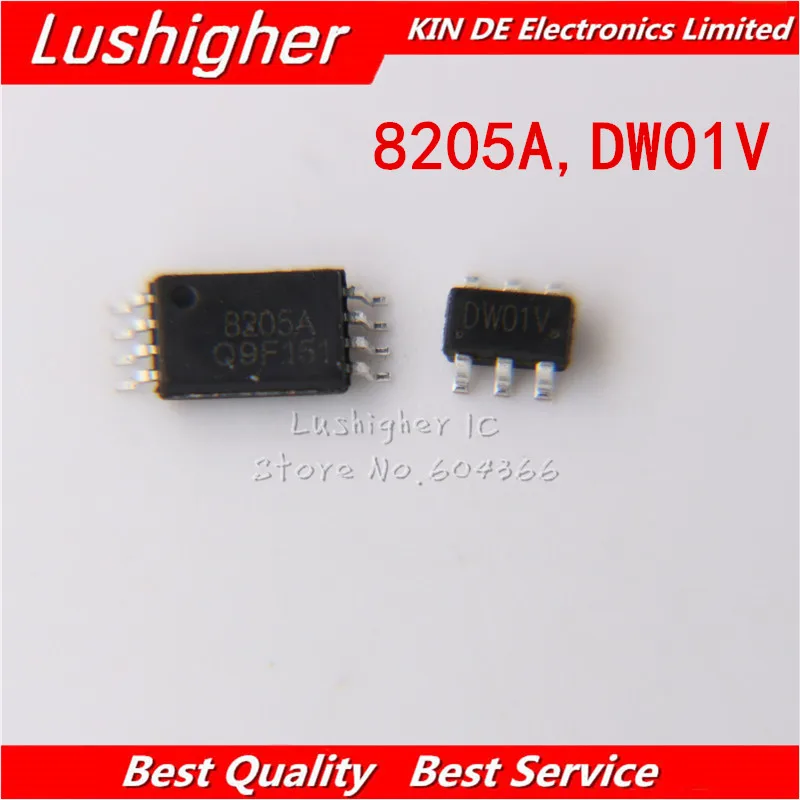 20 шт DW01 FS8205A FS8205 (10 * SOT23 6 + 10 TSSOP8) новый оригинальный| |