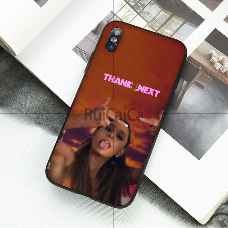 Чехол для телефона Ruicaica Thank U Next певица Ариана Гранде из мягкого силикона черного
