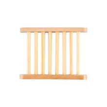 Контейнер для душевой плиты Ванная комната натуральный бамбуковая мыльница деревянный лоток мыло держатель для хранения мыло стойку плиты поле