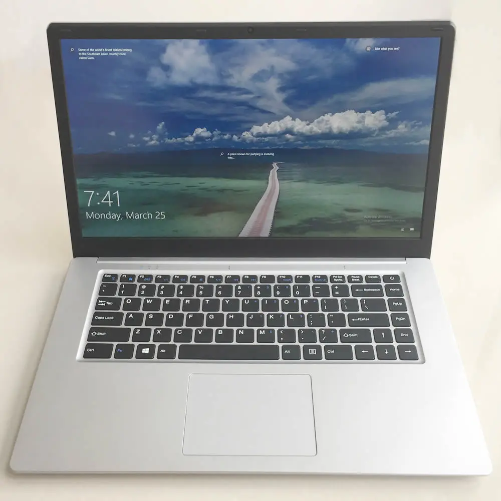 15.6 inch ultra-slim sliver laptop 2GB 32GB SSD large battery Windows 10 WIFI bluetooth notebook computer PC free shipping