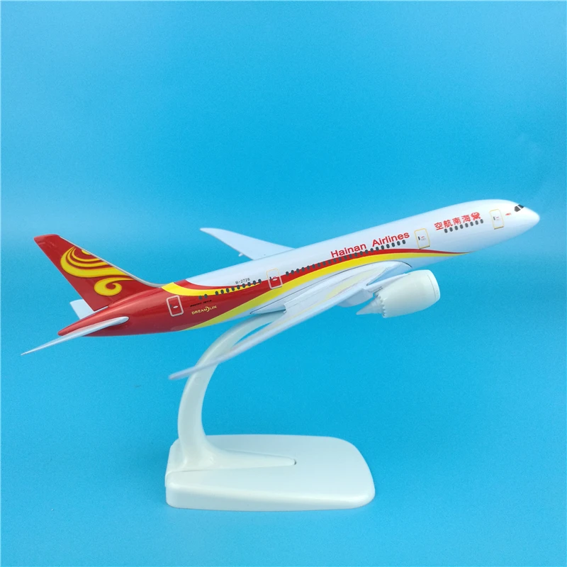 20 см Hainan Airways Boeing 787 модель самолета пассажирский B787 металлическая украшения 1:400