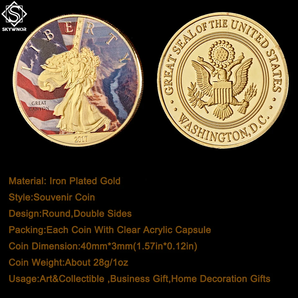 США большой каньон национальный парк Liberty американская золотая монета коллекция