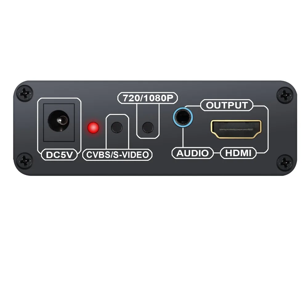 Neoteck 3RCA AV CVBS Композитный S-Video R/L аудио в HDMI адаптер Upscaler 720P 1080P для DVD VCR PS2 AV CVBS S-Video в HDMI