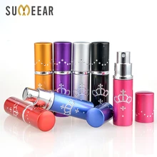 7 шт./лот 10 мл Мини Портативный алюминиевый многоразовый флакон для духов с распылителем пустая парфюмерная косметичка для путешественника