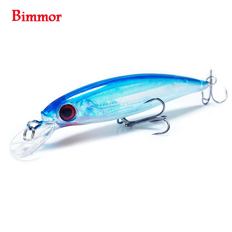 Bimmor العلامة التجارية 1 قطعة الليزر طعوم صيد سمك البلمة 11 سنتيمتر 12.5G pesca السنانير العائمة المتذبذب معالجة crankbait الاصطناعي اليابان الطعم الثاب...