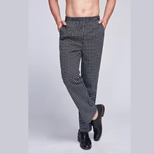 Restaurant Trouser Chef Uniforms for Women Pants Chef Uniform for Men Pants Kitchen Elastic Waist Bottoms Working Clothes
