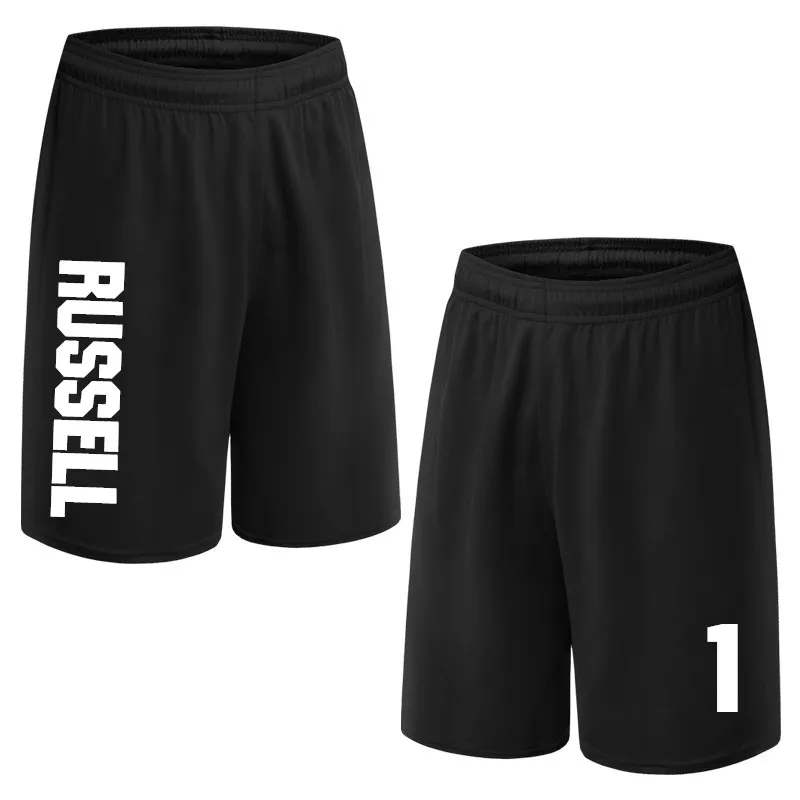 

BONJEAN Design Men 1 D'Angelo Russell Print Basketball With Pockets Quick Dry Breathable Training Running Sport Shorts