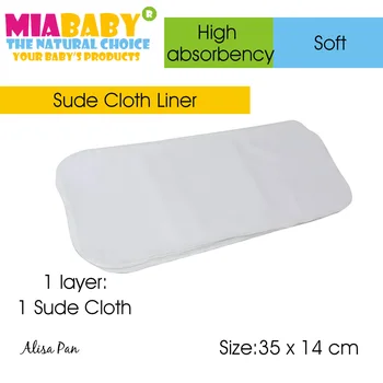 

Miababy Cloth Diaper/Insert Liner,put it on top of the insert or put it into diaper directly. stay-dry, soft and easy to wash!