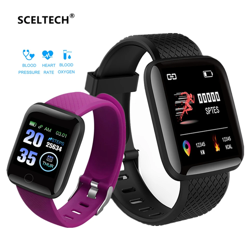 SCELTECH 116 Plus смарт-браслет монитор сердечного ритма кровяное давление IP67