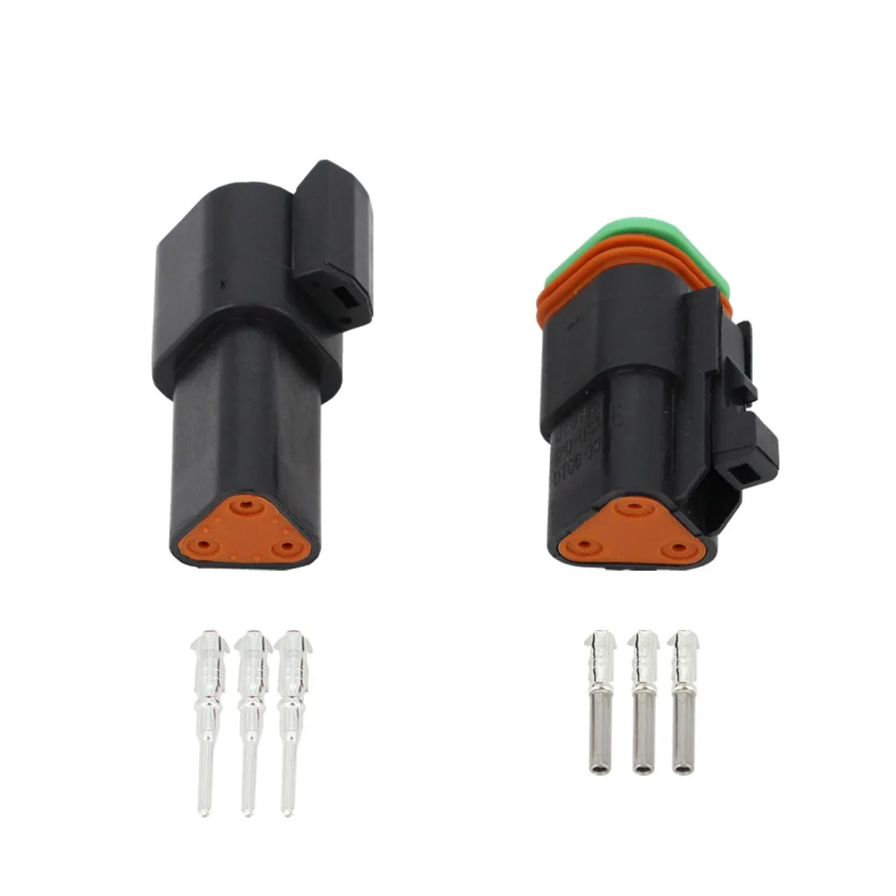 Buy Black DT04 3P/DT06 3S Deutsch Connectors 3 Pin