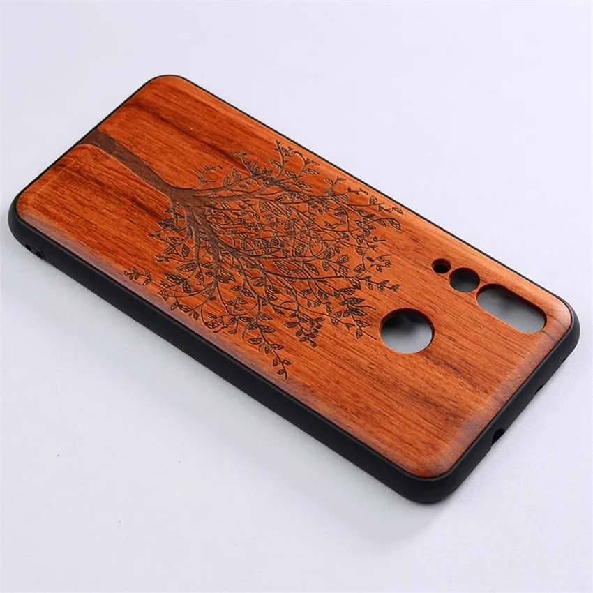 BOOGIC Original Wood Phone Case For Huawei Nova 4 Wood +TPU Cover For Huawei Nova 4 Ultra-Thin Wooden Coque Nova4 (21)
