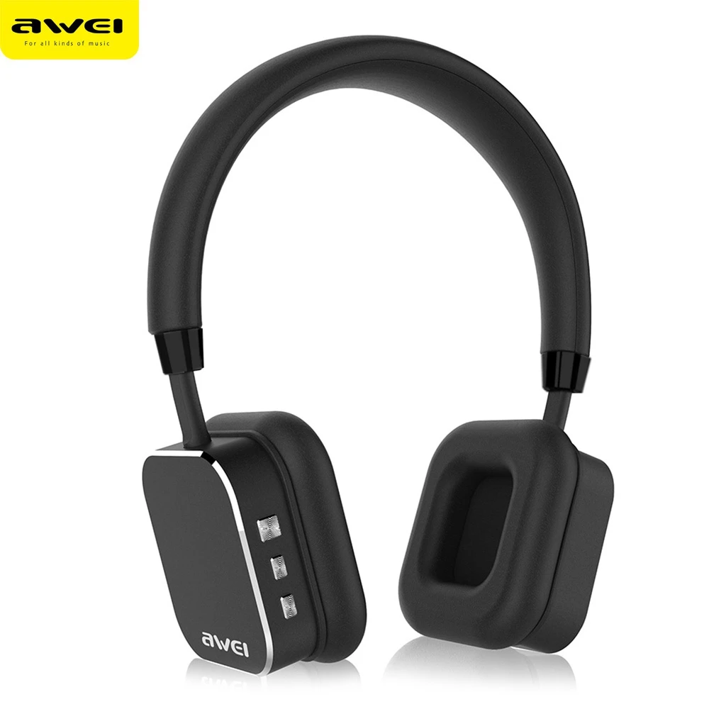 Koop Draadloze Oortelefoon en Hoofdtelefoon Bluetooth Sport Headset Met Microfoon App Controle Voor iPhone Voor Android Telefoon AWEI A900BL