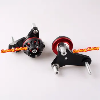 

CNC Aluminum Alloy Frame Sliders Crash Pads Protector For Suzuki GSXR 600 750 2011 2012 2013 , Red