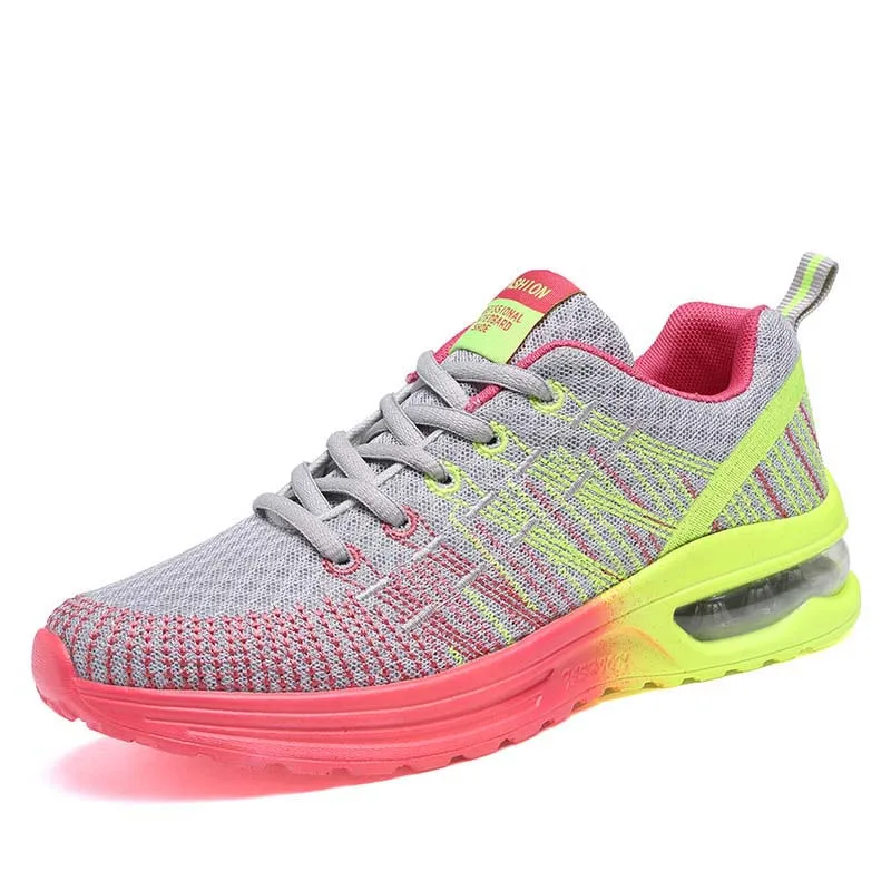 

Fashion Women Shoes Spring Tenis Feminino Casual Shoes Outdoor Sneakers Walking Lightwei Flats Pink Lace Up Ladies Shoe 696
