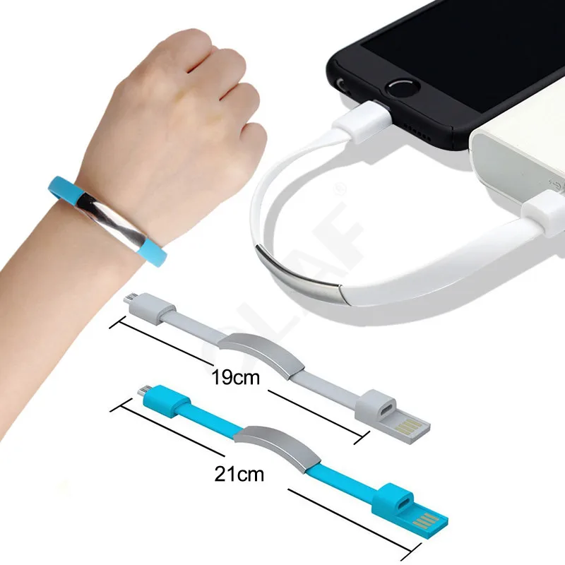 OLAF Outdoor Portable Mini Micro USB Bracelet Charger Data Charging Cable Sync Cord For Samsung Xiaomi Hauwei Type C Phone Cable
