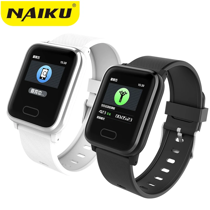 

NAIKU HI16 blood pressure Smart Bracelet large color screen fitness tracker Step Counter Activity Monitor smart watch for sport