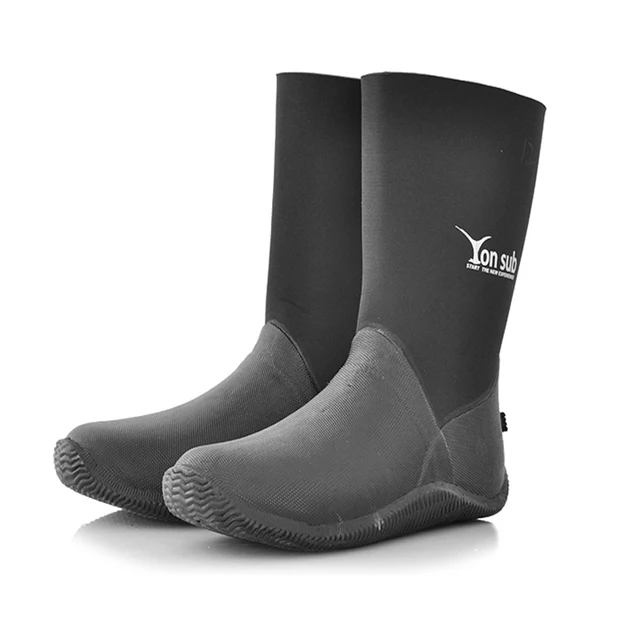 Buy adult 5mm Dive Boots mid heel Neoprene/rubber
