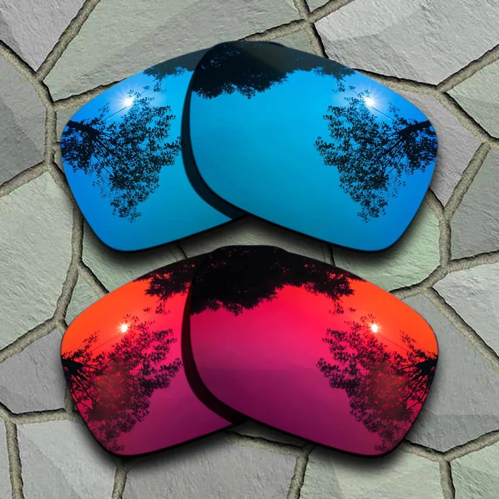 

Sky Blue&Violet Red Sunglasses Polarized Replacement Lenses for Oakley Holbrook-(TAC)