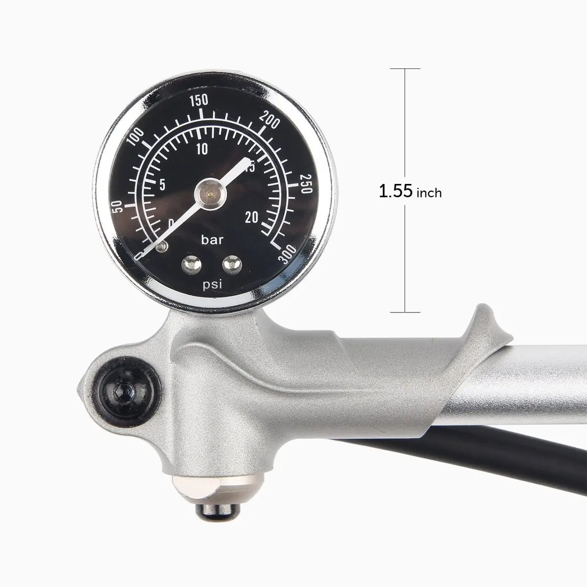 MTB Motorcycle Shock Pump 300 PSI for Fork /& Rear Suspension Larger Size Version
