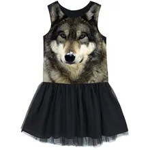 Тюлевое платье для девочек детское балетное платье для танцев, лучшее платье из пряжи, одежда красивые детские платья с изображением волка, платья для малышей